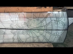 25mm laminado janelas duplas e triplos vitrais porta francesa decorativa painéis de vidro de chumbo