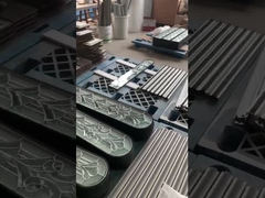 Inserções de vidro de portas interiores coloridas com caming de zinco