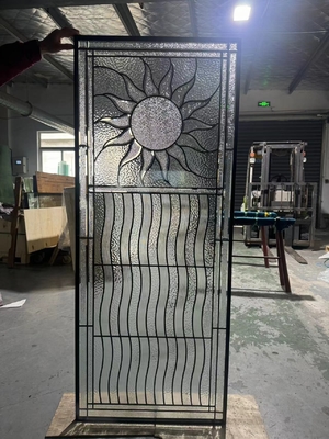 Porta de entrada inserir vidro com patina caming e 1