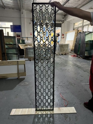 Vidros decorativos para portas de madeira, com revestimento negro