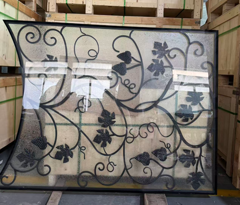 Inserções de Vidro para Portas Personalizadas de Ferro Forjado | Vidro Decorativo para Portas de Madeira e Fibra de Vidroportas