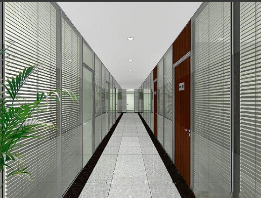 cortinas de 2.54cm entre Windows vitrificado dobro de vidro com as cortinas no meio para o escritório